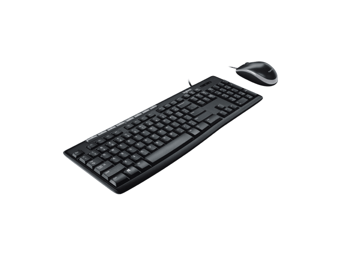 Kit de teclado y mouse MK200 Logitech, USB, Negro (Español)