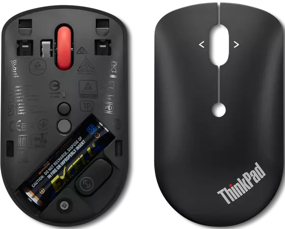 Mouse Thinkpad 4Y51D20849 Lenovo, Inalámbrico, Negro con rojo
