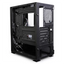 Yeyian Gabinete Media Torre Gamer Hollow Serie 2500 Negro, ITX, Micro ATX y EATX, Panel Lateral de cristal templado con 3 ventiladores