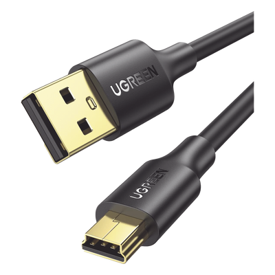 Cable USB-A 2.0 a Mini USB | 1m | Cable de Datos y Alimentación | 480Mps | Chip Inteligente | PVC | Para Discos Duros HDD o SSD, Go-Pro Hero, Mando de PS3, Cámaras Digitales, Reproductores MP3, MP4, etc.