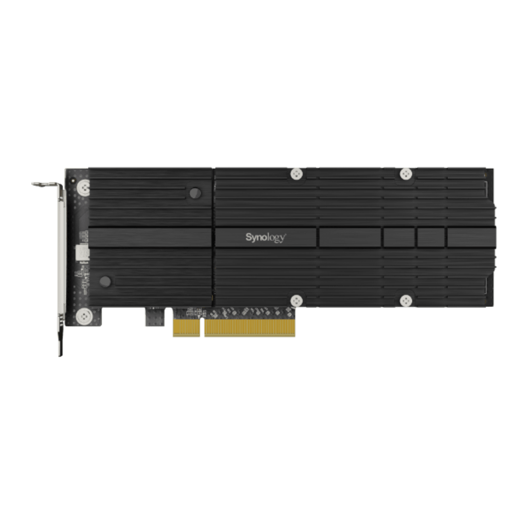Adaptador SSD M.2 NVMe Synology M2D20 | PCIe 3.0 ×8 | 2 Ranuras M-Key 22110/2280 | Caché SSD para DS923+ SA3400D RS1619xs+ | Sin Ocupar Bahías | Garantía 5 Años | SKU M2D20