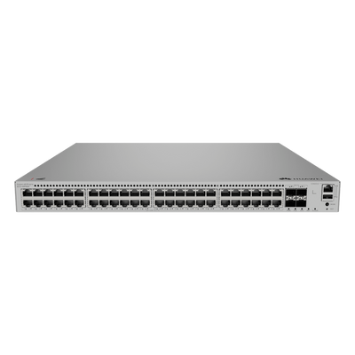 Switch Capa 3 / 48 Puertos PoE+ MultiGigabit 2.5 Gbps / 4 SFP+ 10 Gbps / iStack 4 Unidades / 360 W PoE / Libre de Licenciamiento