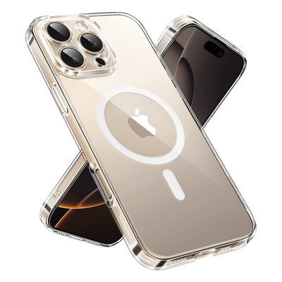 Funda protectora magnética transparente UGREEN Classy para iPhone 16 Pro (transparente)