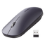 Mouse inalámbrico 2.4 GHz | Ultra Delgado y Silencioso | DPI 1000/1600/2000/4000 (Ajustable)  | Alcance 10m | Scroll de Aluminio | Adaptable a diferentes superficies | Diseño suave al tacto | Contiene Receptor USB | Color Negro.