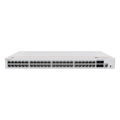 Switch Capa 3 Administrable / 48 Puertos Gigabit PoE / 4 SFP Uplink / 104 Gbps / PoE Perpetuo 380W / iStack