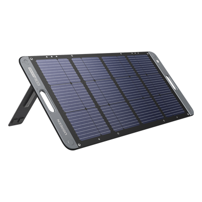 Panel Solar Plegable 100W / Recomendado para el Power Station Portable de 600W UGREEN /  Alta Eficiencia de Conversión / Alineación Inteligente de la Luz Solar / Resistente Al Agua Y Duradero / Incluye Cable XT60 Macho a Macho 2m.