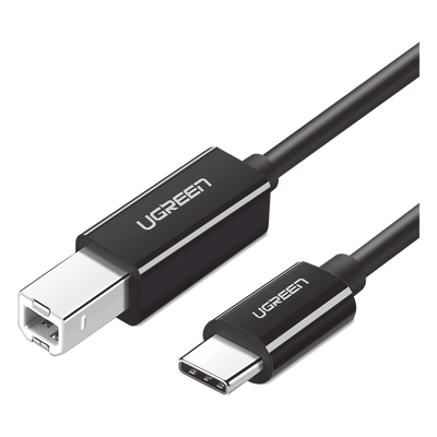 Cable de Impresora o escáner USB-C | 1m (6 pies) | USB Tipo C a USB 2.0 Tipo B | Soporta Thunderbolt 3 | Alta velocidad | DAC | Compatible con Brother HP, Canon, Lexmark, Epson, Dell, Xerox, Samsung, etc.