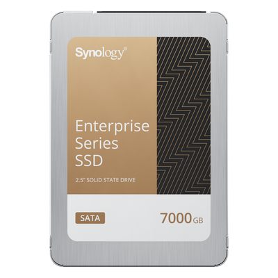 SSD SATA de 2,5" Serie Enterprise | 7000 GB | Alto Rendimiento Estable | Resistencia Empresarial | Protección de Datos Integral | Análisis de Vida Útil | Compatibilidad con Synology DSM | Garantía de 3 Años.