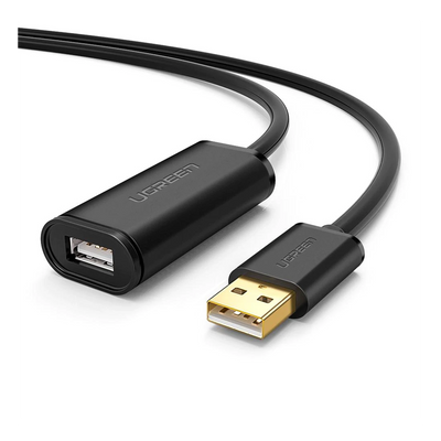 Cable de Extensión Activo USB 2.0 / 5 Metros / Macho-Hembra / Booster individual FE1.1S incorporado / Velocidad de hasta 480 Mbps / Ideal para impresoras, consolas , Webcam, etc.