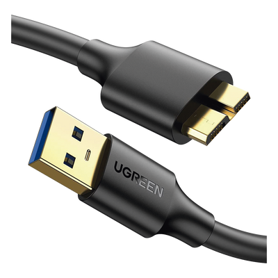 Cable Adaptador USB-A 3.0 a Micro USB 3.0 / 0.5 Metros / Carga y Sincronización de Datos / Velocidad de hasta 5 Gbps / Blindaje Interior Múltiple / Núcleo de Cobre Estañado de 22 AWG / Compatibilidad Universal.