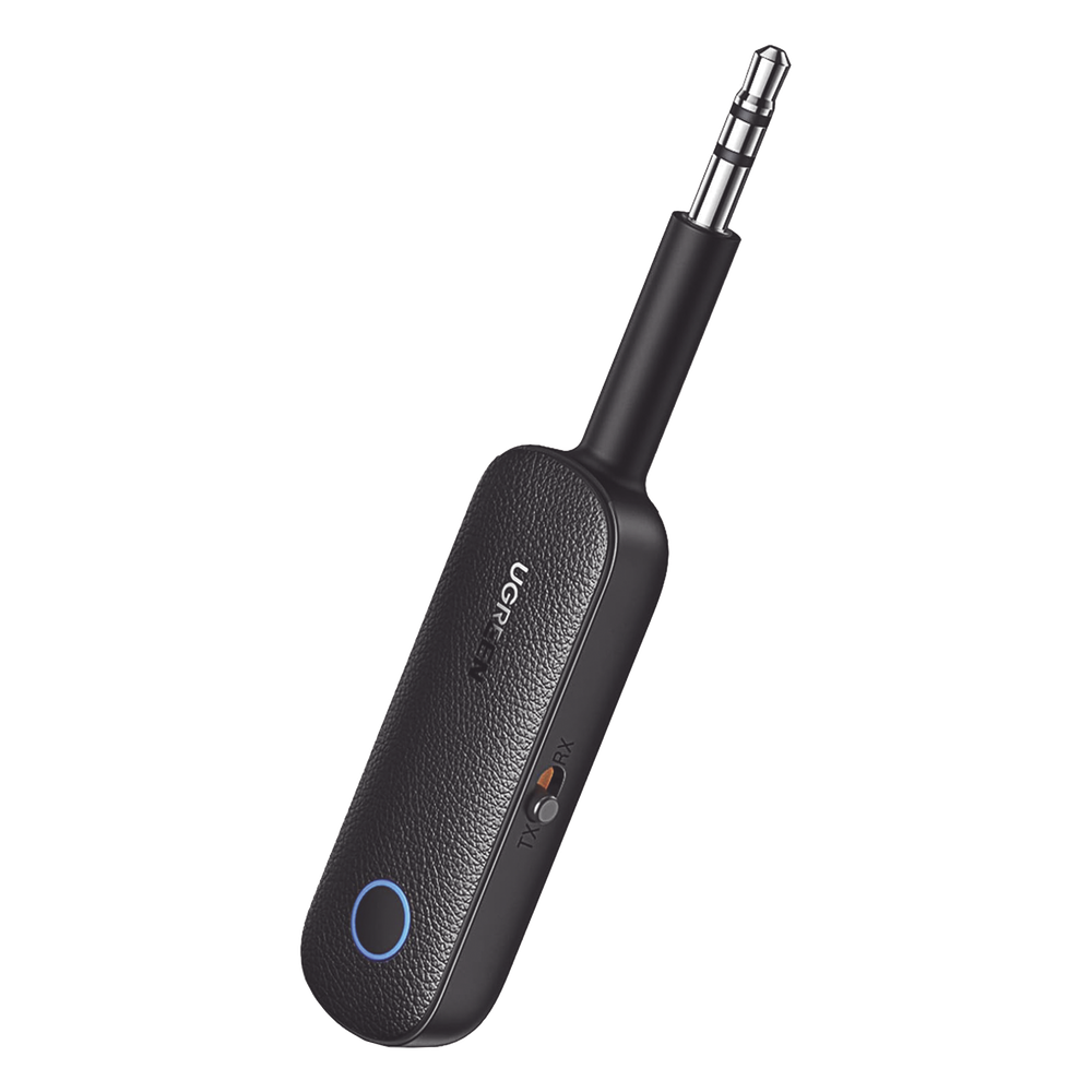 Transmisor y Receptor Bluetooth 5.0 UGREEN 2 en 1 | Audio 3.5mm | TV Bocinas Auto Audífonos | Emparejamiento Dual | 8 Horas | Compacto | SKU 80893