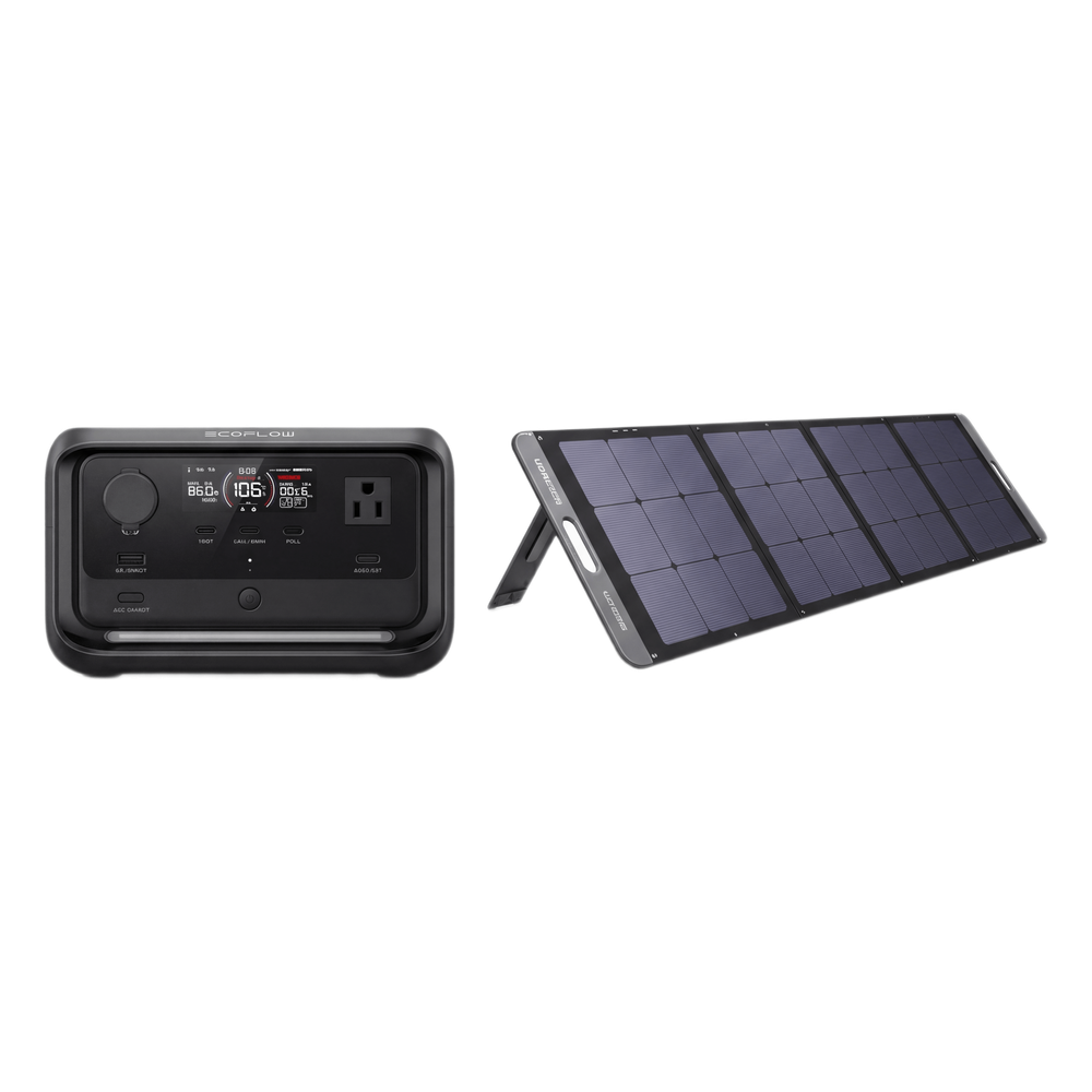Kit Solar KITEFR3PL15114 | EcoFlow RIVER 3 Plus 286Wh LFP + Panel UGREEN 15114 220W | 600W X-Boost 1200W | UPS <10ms | IP67 | vs KITEFR60015113 | SKU KITEFR3PL15114