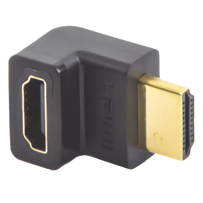 Adaptador HDMI de 90 Grados Macho a Hembra / Hacia Arriba / HDMI 2.0 4K@60Hz / Proporciona Flexibilidad Sin Doblar los Cables HDMI