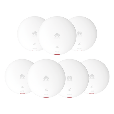 Kit de 7 - Punto de Acceso Wi-Fi 6 / 1.775 Gbps / MU-MIMO 2x2:2 (2.4GHz y 5GHz) / Smart Antenna 20% más cobertura / Instalación en techo y pared / Seguridad WP3 / Con Administración Gratuita desde la Nube