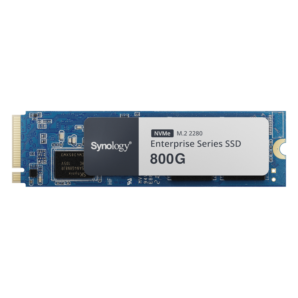 SSD NVMe M.2 Enterprise Synology SNV5420-800G | 800GB PCIe Gen4 | 660K IOPS | 3100 MB/s | 2900 TBW | Power Loss Protection | Caché NAS DS425+ DS725+ DS1525+ | SKU SNV5420-800G