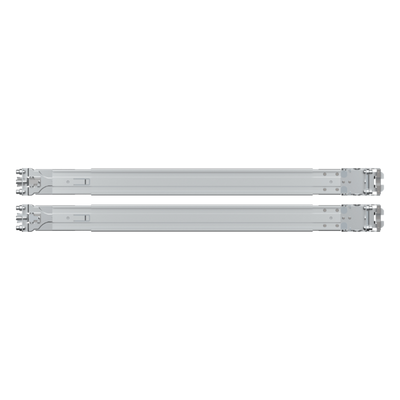 Kit de Rieles para Rack Synology RKS-01 | Compatible con Servidores de Montaje en Rack | Ancho de Pilar ≥450 mm | Ancho de Panel ≥480 mm | Profundidad de Montaje 553-834 mm | Orificios Cuadrados ≥9.5 mm | Orificios Redondos ≥7.1 mm.