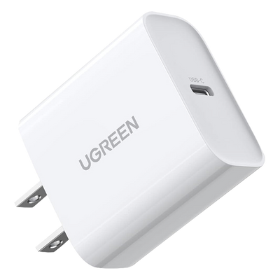 Cargador USB-C de 20W | 1 USB-C de Carga Rápida | QC4.0+ | PD3.0 | PPS | BC1.2| Carga Inteligente | Chip PWM | Múltiple Protección | Mayor Eficiencia Energética | Tamaño Compacto | Carcasa Ignifuga | Color Blanco.