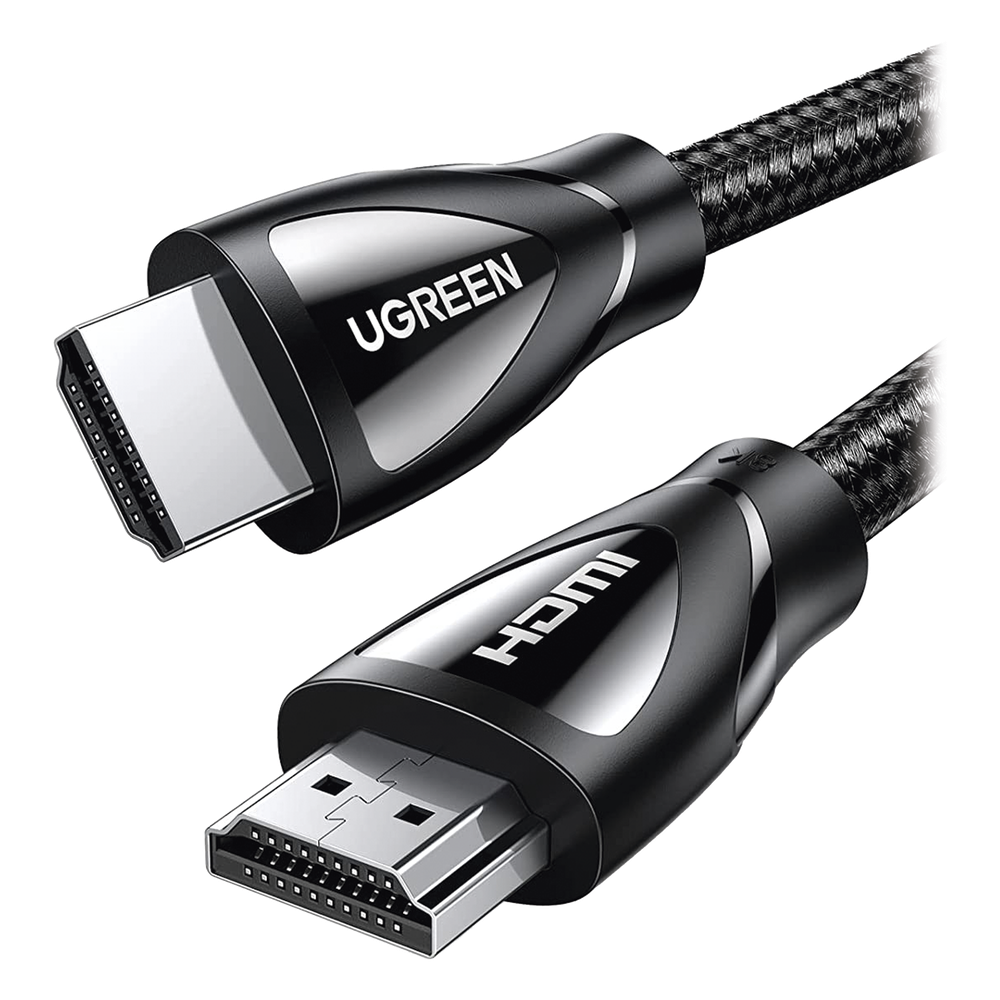 Cable HDMI 2.1 UGREEN 80405 | 5m Nylon Trenzado | 48Gbps | 8K@60Hz / 4K@120Hz | VRR + ALLM + QFT + QMS | eARC Dolby Atmos | HDR10+ Dolby Vision | PS5 Xbox Series X | SKU 80405