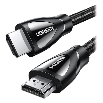 Cable HDMI 2.1 de Nylon Trenzado / 5 Metros (16.40 Pies) / 8K@60Hz/4K@120Hz / eARC (Canal de Retorno de Audio) / HDR10+ / VVR / HEC (Canal Ethernet HDMI) / ALLM / 3D / Dolby Atmos / Dolby Vision / 48 Gbps / Mayor Duración