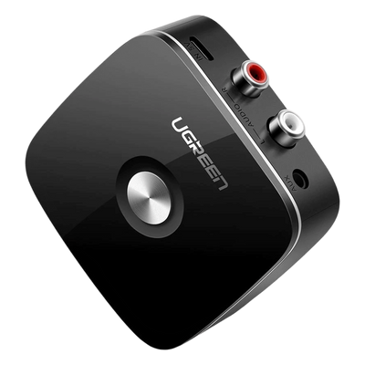 Receptor de Audio Bluetooth 5.0 a RCA o Auxiliar 3.5mm / Tecnología EDR / Reconexión Automática / Hasta 10 m / Ideal para Conectar Celulares, o Tabletas hacia alguna Bocina o Sistema de Audio