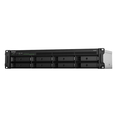 Servidor de Almacenamiento en Red RackStation RS1221+ | 8 Bahías | Expansión a 12 Bahías | CPU AMD Ryzen V1500B | 4 GB DDR4 ECC | RAID Soportado | 10/25GbE | Synology High Availability | Protección de Datos Integral.