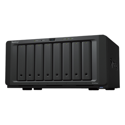 Servidor de Almacenamiento NAS Synology DiskStation DS1823xs+ | 8 Bahías | 144 TB Bruto | Expansión hasta 324 TB | 10GbE | RAID F1,0,1,5,6,10 | Caché SSD.