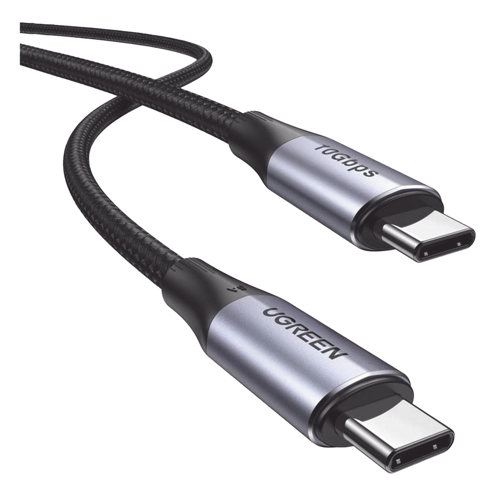Cable USB-C a USB-C | USB 3.2 + Thunderbolt | 1 Metro | 240W PD 3.1 (48V/5A) | 10 Gbps | 4K@60Hz | Chip E-Marker | Aluminio + Nylon Trenzado | Blindaje 4 Capas | UGREEN