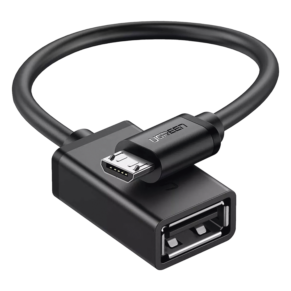 Adaptador OTG UGREEN Micro USB a USB-A | Samsung Galaxy S7 S6 Huawei Xiaomi Moto | Memoria USB Teclado Gamepad DAC | 480Mbps 10cm Plug & Play | SKU 10396