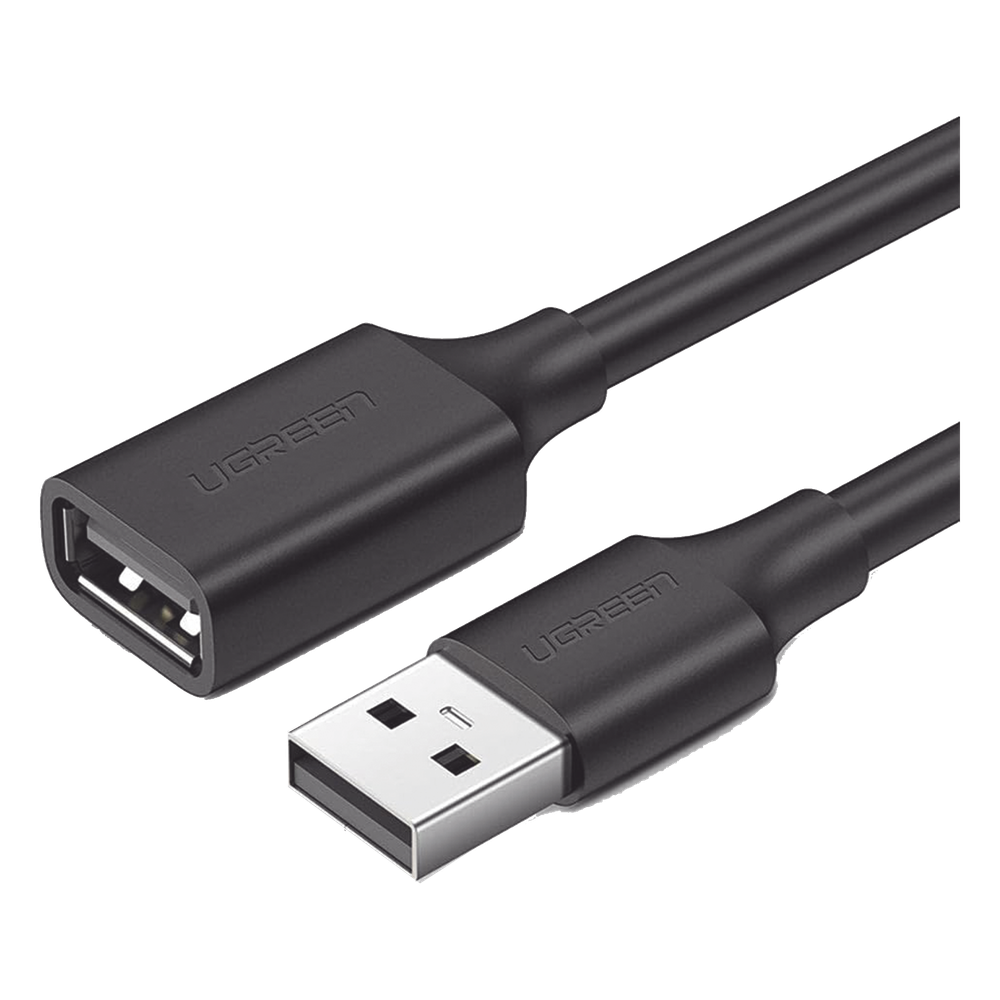 Cable Extensor USB 2.0 UGREEN | Tipo A Macho a Hembra 1m | 28/22 AWG Cobre Estañado | Doble Blindaje EMI | Oro 24K | Teclado Mouse Impresora Disco | SKU 10314