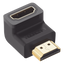 Adaptador HDMI de 90 Grados Macho a Hembra / Hacia Abajo / HDMI 2.0 4K@60Hz / Proporciona Flexibilidad Sin Doblar los Cables HDMI