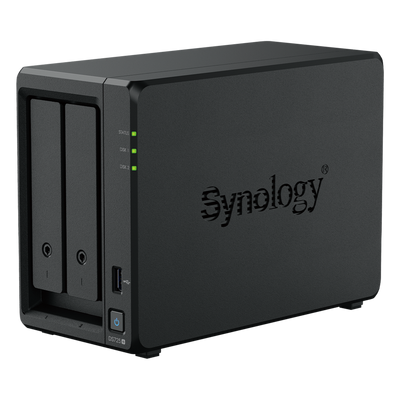 NAS Synology DiskStation DS725+ | 2 Bahías | Expandible hasta 7 Unidades | 2 Ranuras M.2 NVMe | Puerto 2.5GbE | Rendimiento 276 MB/s Lectura y 224 MB/s Escritura | Compatible con Unidad de Expansión DX525.