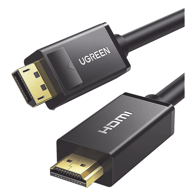 Cable DP Macho a HDMI Macho / Longitud 3 Metros (9.84 Pies) / Soporta 4K@30Hz / Soporta 3D / Cobre EstaÑado 28AWG / Blindaje Interno MÚltiple / TransmisiÓn Unidireccional / BotÓn de LiberaciÓn / Chip de Última GeneraciÓn