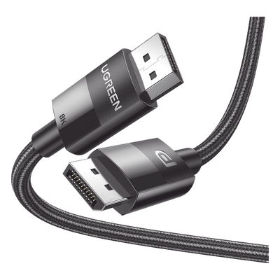 Cable DisplayPort 1.4 | Longitud 2 Metros (6.56 Pies) | Versión DP1.4 | 8K 7680x4320 a 60 Hz | Soporta 3D | HDR | Blindaje Interno Múltiple | Nylon Trenzado | Soporta 32.4Gbps
