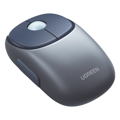 Mouse Inalámbrico FUN | Recargable| 2.4G & Bluetooth | 4 Niveles de DPI | Silencioso | Ergonómico | 5 Botones | Compatible con Windows, macOS 10.5, Android iOS Linux y Chrome OS | Color Azul.