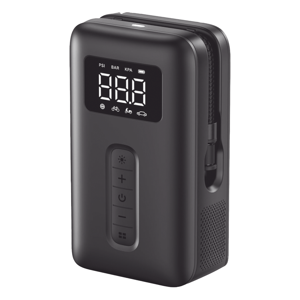 Inflador de Neumáticos UGREEN 15951 | 150 PSI | Coche en 2 Min | Bicicleta Ruta hasta 130 PSI | 15 L/min | Apagado Automático | Batería 5000 mAh / 12 Neumáticos | LED Emergencia Roja | SKU 15951