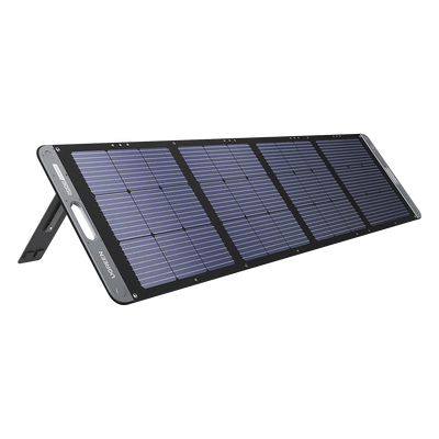 Panel Solar Plegable 200W / Recomendado para el Power Station Portable de 1200W UGREEN /  Alta Eficiencia de Conversión / Alineación Inteligente de la Luz Solar / Resistente Al Agua y Duradero / Incluye Cable XT60 Macho a Macho 2m.