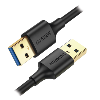 Cable USB-A 3.0 a  USB-A 3.0 / 2 Metros / Macho a Macho / Conector Niquelado / Núcleo de Cobre Estañado / Blindaje Múltiple / Velocidad 5Gbps / No Requiere Controlador / Compatible con USB2.0 Y USB 1.1
