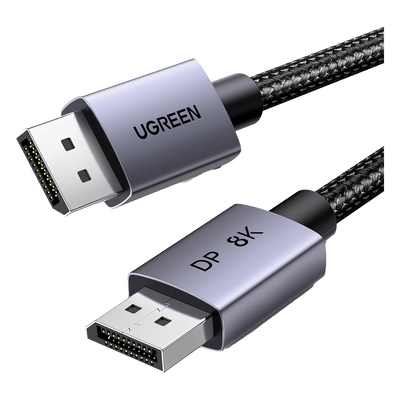 Cable DisplayPort 1.4 | 3 Metros (9.84 Pies) | Resolución 8K@60Hz | Blindaje Interno Múltiple | 3D/HDR+/HDCP | 32.4 Gbps | FreeSync G-Sync | Certificado VESA | Núcleo de Cobre Estañado | Malla de Nylon | Carcasa de Aluminio