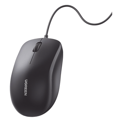 Mouse Óptico USB | Cable USB de 1.5 metros | 3 Botones | 1200DPI | Diseño Ergonómico | Silencioso | Color Negro | Windows / MacOS / Linux / Chrome y otros | También Compatible con  DVR / NVR.