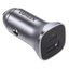 Cargador de Auto 24W | Puerto USB-A y USB-C | Carga Rápida | Compatible con Vehículos de 12 y 24 VCD | PD3.0 + QC3.0 | Indicador Led | Diseño Compacto | Chip Inteligente | Caja de Aluminio