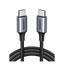 Cable USB-C a USB-C / 2 Metros (6.56 Pies) / 60W PD3.0 / 480 Mbps / Nylon Trenzado / Aluminio