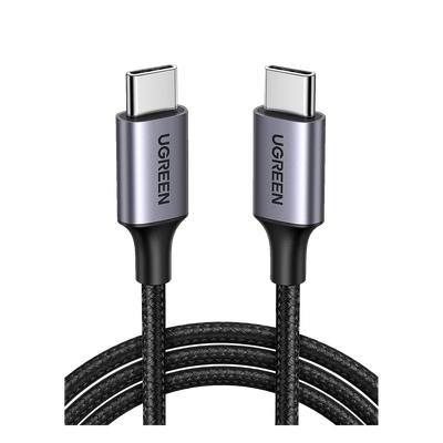 Cable USB-C a USB-C / 2 Metros (6.56 Pies) / 60W PD3.0 / 480 Mbps / Nylon Trenzado / Aluminio