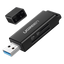 Lector Tarjetas UGREEN 40752 | USB 3.0 | Doble Ranura TF+SD Simultánea | 5 Gbps / 95 MB/s | 2 TB | UHS-I | SDXC / MicroSDXC | Plug & Play | Llavero | SKU 40752