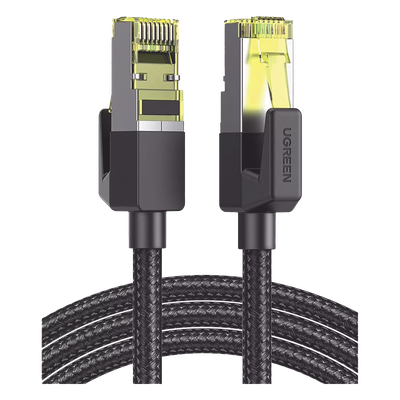 Cable Ethernet Cat7 / Blindaje F/FTP / 10 Gbps / 600 MHz / 5 m (16.40 ft) / Malla Nylon