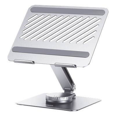 Soporte Giratorio de Aluminio UGREEN para Laptop | 360° con Bloqueo | Altura y Ángulo Ajustable | 10''-17.3'' 5kg | Ventilación | Plegable y Portátil | MacBook Dell XPS ThinkPad | SKU 90849