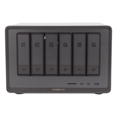 NAS UGREEN NASync DXP6800 Pro 25898B | i5-1235U x86 | 6 Bahías SATA + 2×NVMe PCIe 4.0 | 2×10GbE Link Aggregation | 2×Thunderbolt 4 | HDMI 8K | DDR5 64GB | Almacenamiento Híbrido | SKU 25898B