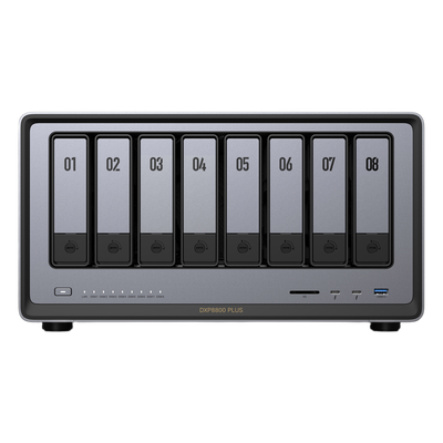NAS UGREEN NASync DXP8800 Plus | Intel Core i5-1235U 10C Quick Sync 80EU | 2×10GbE + 2×Thunderbolt 4 40Gbps | 8 Bahías SATA + 2×M.2 NVMe | SD 4.0 312MB/s | Edición Video 8K RAW | SKU 35126B