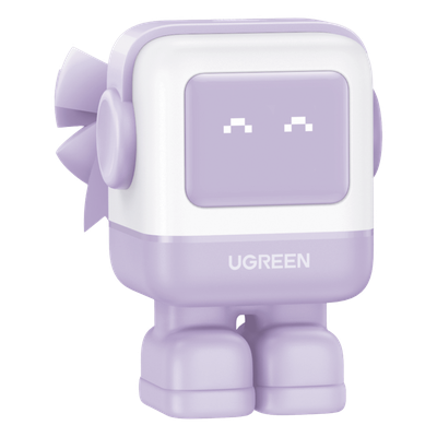 Cargador UGREEN RobotGaN 35314B | 65W GaN II | 2×USB-C + 1×USB-A | PD 3.0 QC 4.0 | MacBook Air iPad iPhone Galaxy | 45W+20W Simultáneo | LED Animada | Zapato Magnético | SKU 35314B