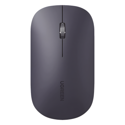 Mouse inalámbrico 2.4 GHz | Ultra Delgado y Silencioso | DPI 1000/1600/2000/4000 (Ajustable)  | Alcance 10m | Scroll de Aluminio | Adaptable a diferentes superficies | Diseño suave al tacto | Contiene Receptor USB | Color Negro.