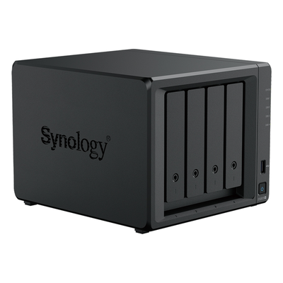 NAS DiskStation DS925+ | 4 Bahías | Expandible a 9 Bahías | 2 Puertos 2.5GbE | 2 Ranuras M.2 NVMe | AMD Ryzen V1500B | 4 GB DDR4 ECC | Hasta 565 MB/s Escritura Secuencial | Compatible con RAID | Synology DSM.